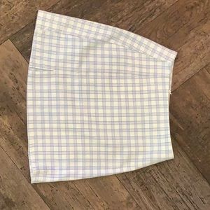 Brandy Melville Blue and White Skirt